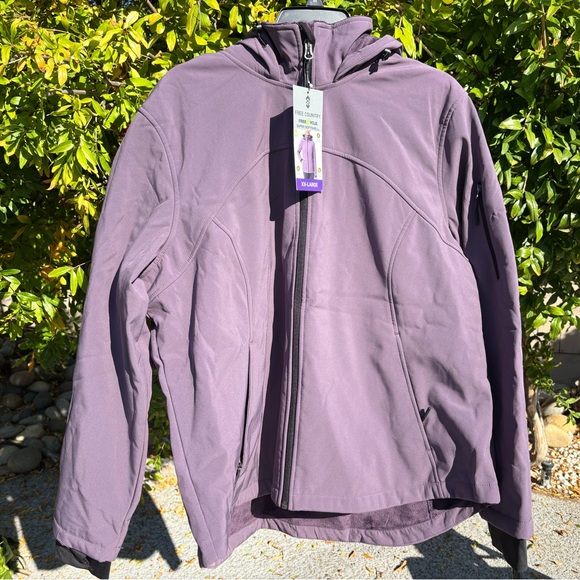 Free Country  NWT softshell Utility Jacket hooded coat - Picture 4 of 14